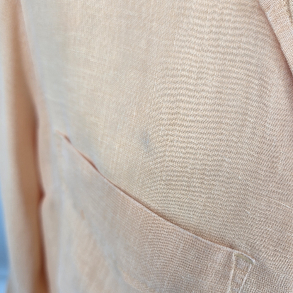 Soft Surroundings Peach Button-Front Relaxed Shir… - image 2